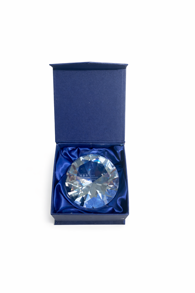 .LBS Crytal Paper Weight.